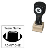 Voetbalwedstrijd handstempel TOEGANG EEN Rubberstempel (Gestempeld)