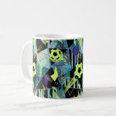 voetbalwedstrijd koffiemok (Voorkant links)