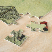 Voetbalwedstrijd, Londense teams, grappige cartoon Legpuzzel (Zijkant)