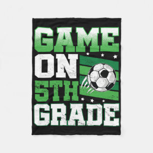 Voetbalwedstrijd op 5e klas terug naar school scha fleece deken