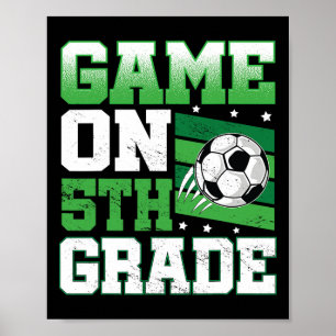 Voetbalwedstrijd op 5e klas terug naar school Scha Poster