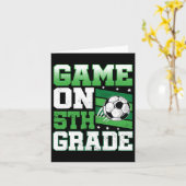 Voetbalwedstrijd op 5e leerjaar terug naar school  kaart (Gele Bloem)