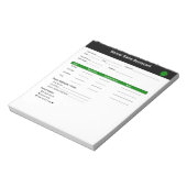 Voetbalwedstrijd Scorekaart Notitieblok (Linkerzijde)