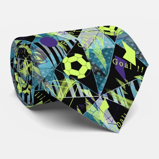 voetbalwedstrijd stropdas (Opgerold)