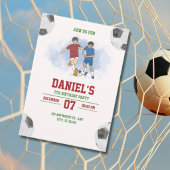 Voetbalwedstrijd Verjaardagsfeest Uitnodiging
