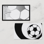 voetbalwedstrijd visitekaartje (Voorkant / Achterkant)