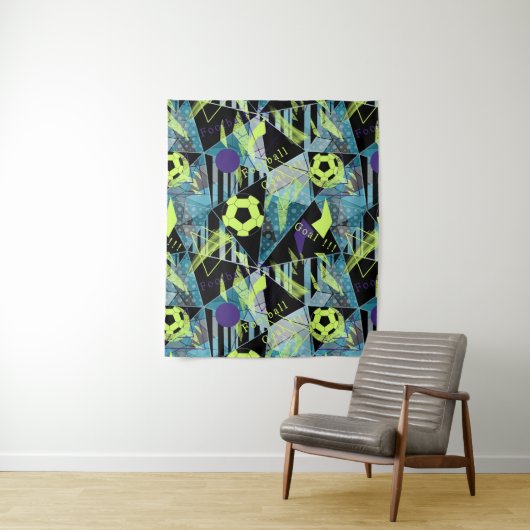 voetbalwedstrijd wandkleed (In situ)