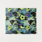 voetbalwedstrijd wandkleed (Voorkant (horizontaal))