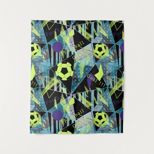 voetbalwedstrijd wandkleed (Voorkant)