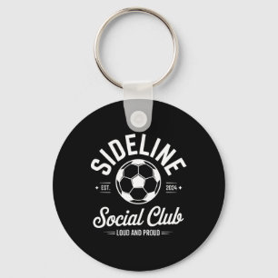 Voetbalwedstrijd Zijlijn Sociale Club Luid En Trot Sleutelhanger