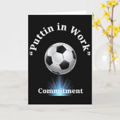 Voetbalwerk kaart (Gele Bloem)