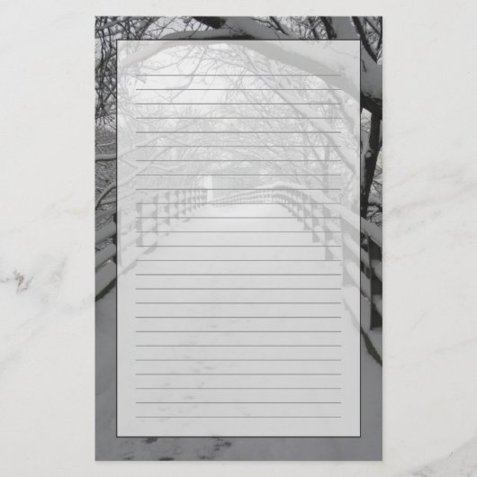 Voetbrug Briefpapier (Voorkant)