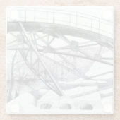 voetbrug glazen onderzetter (Achterkant)