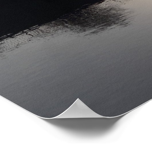 Voetbrug over een rivier poster (Hoek)