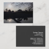 Voetbrug over een rivier visitekaartje (Voorkant / Achterkant)