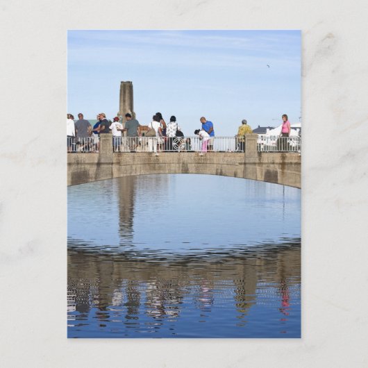 Voetbrug over het Asbury Park NJ Briefkaart (Voorkant)