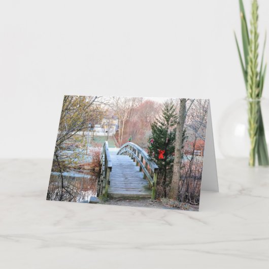 Voetbrug over Jenney Pond 120522 Bedankkaart (Voorkant)