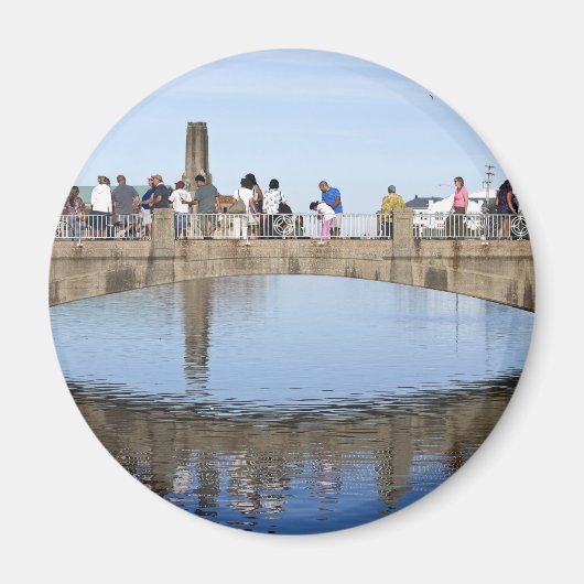 Voetbrug over Lake Asbury Park NJ Magneet (Voorkant)