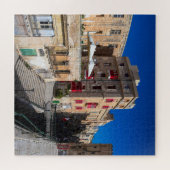 Voetbrug, smalle straat met trap in Valletta Legpuzzel (Horizontaal)