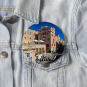 Voetbrug, smalle straat met trap in Valletta Ronde Button 4,0 Cm (In situ)