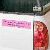 voetbumper voor foetus bumpersticker (Op Truck)