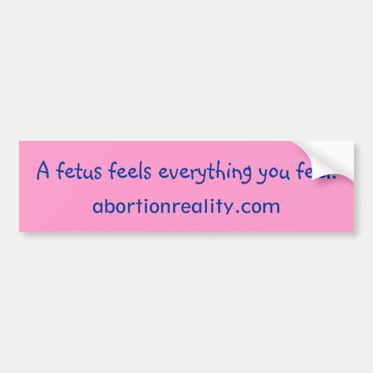 voetbumper voor foetus bumpersticker (Voorkant)