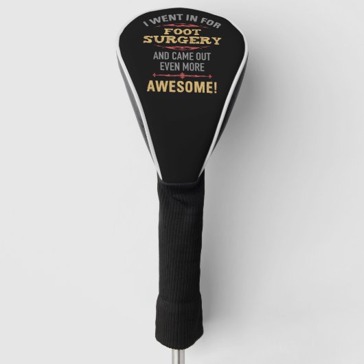 Voetchirurgie herstel Humor Golfheadcover (Voorkant)