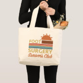 Voetchirurgie herstel Humor Grote Tote Bag (Voorkant (product))