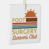 Voetchirurgie herstel Humor Keramisch Ornament (Rechts)