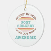 Voetchirurgie herstel Humor Keramisch Ornament (Links)