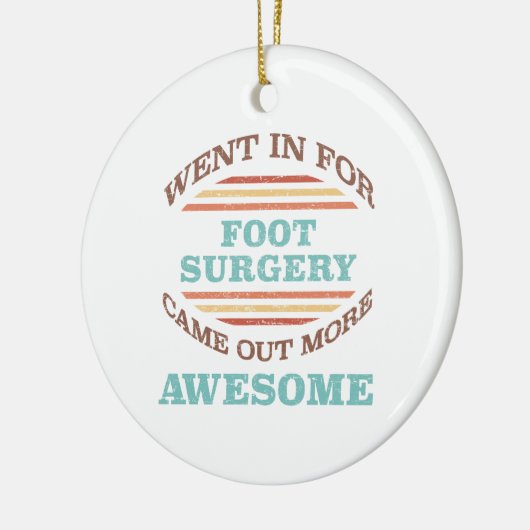 Voetchirurgie herstel Humor Keramisch Ornament (Links)