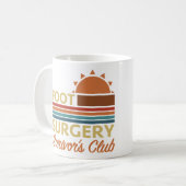 Voetchirurgie herstel Humor Koffiemok (Voorkant links)