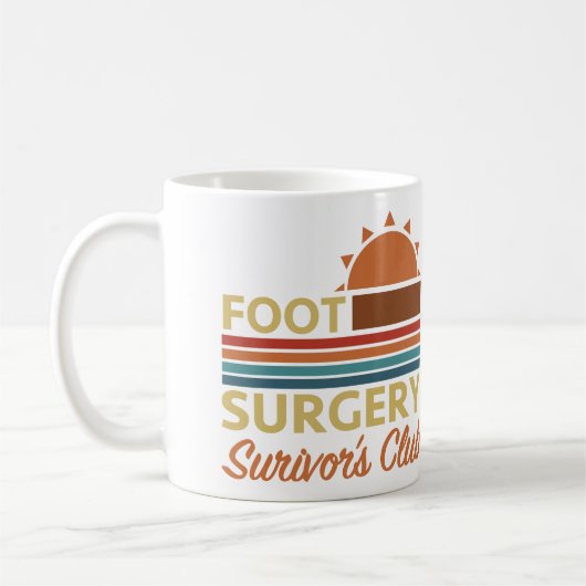 Voetchirurgie herstel Humor Koffiemok (Links)