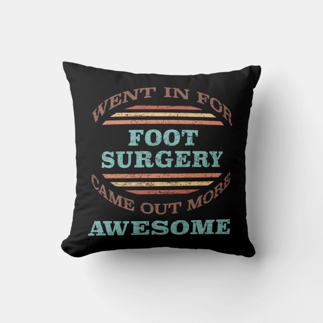 Voetchirurgie herstel Humor Kussen (Voorkant)