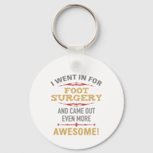 Voetchirurgie herstel Humor Sleutelhanger