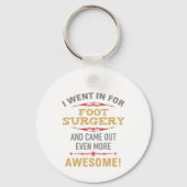 Voetchirurgie herstel Humor Sleutelhanger (Achterkant)