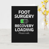 Voetchirurgie herstelgeschenken | Gebroken-voetchi Kaart (Gele Bloem)