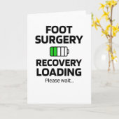 Voetchirurgie herstelgeschenken | Gebroken-voetchi Kaart (Gele Bloem)