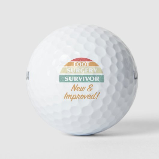Voetchirurgie Overlevende Humor Golfballen (Voorkant)
