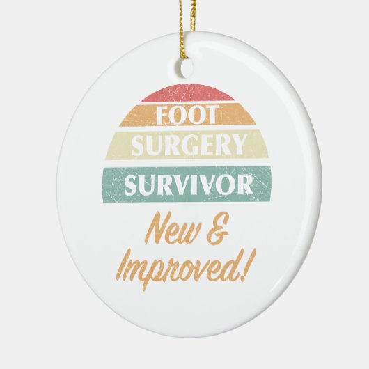 Voetchirurgie Overlevende Humor Keramisch Ornament (Links)