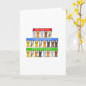 Voetchirurgie Speedy Recovery Cartoon Cats Kaart (Gele Bloem)