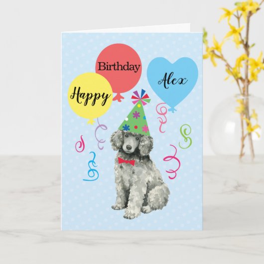 Voetdag partijballonnetje kaart (Gele Bloem)