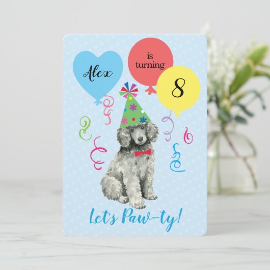 Voetdag partijballonnetje kaart (Staand voorkant)