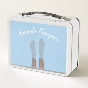 Voeten (donkere huid) in het meer Lunch Box