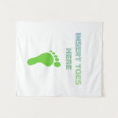 Voeten Hier Invoegen Wandkleed (Voorkant (horizontaal))