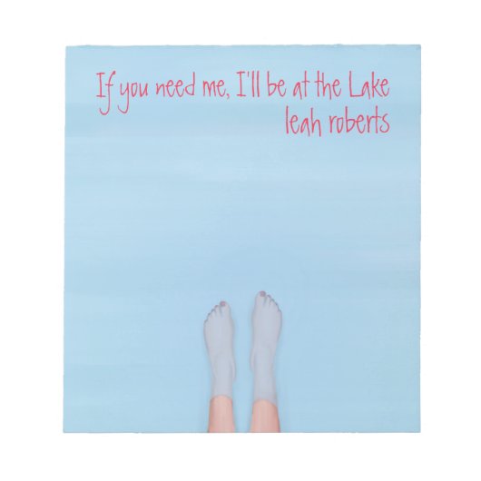  voeten in het koelwaternotebookblok notitieblok (Voorkant)