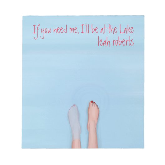  voeten in het koelwaternotebookblok notitieblok (Voorkant)