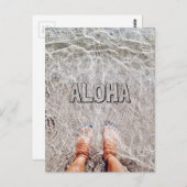 VOETEN IN HET OCEAAN BRIEFKAART (Voorkant / Achterkant)