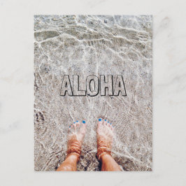 VOETEN IN HET OCEAAN BRIEFKAART