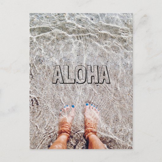 VOETEN IN HET OCEAAN BRIEFKAART (Voorkant)